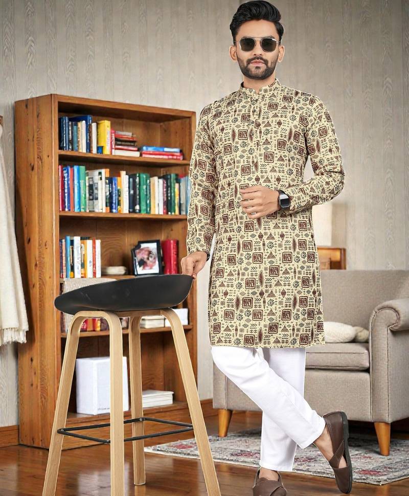 men’s stylish ethnic kurta for daily & festive wear