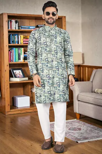 men’s stylish ethnic kurta for daily & festive wear
