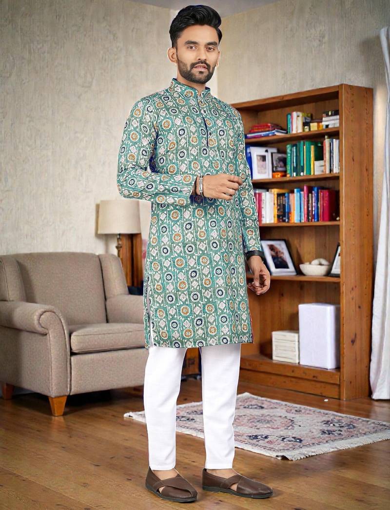 men’s stylish ethnic kurta for daily & festive wear
