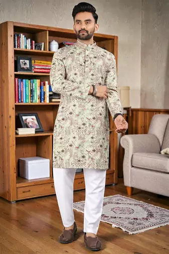 men’s stylish ethnic kurta for daily & festive wear