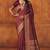 Mjaroon soft silk blend banarasi jacuard work designer party wear saree with unstitched blouse piece