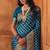 Morpich silk blend banarasi saree with unstitched blouse piece