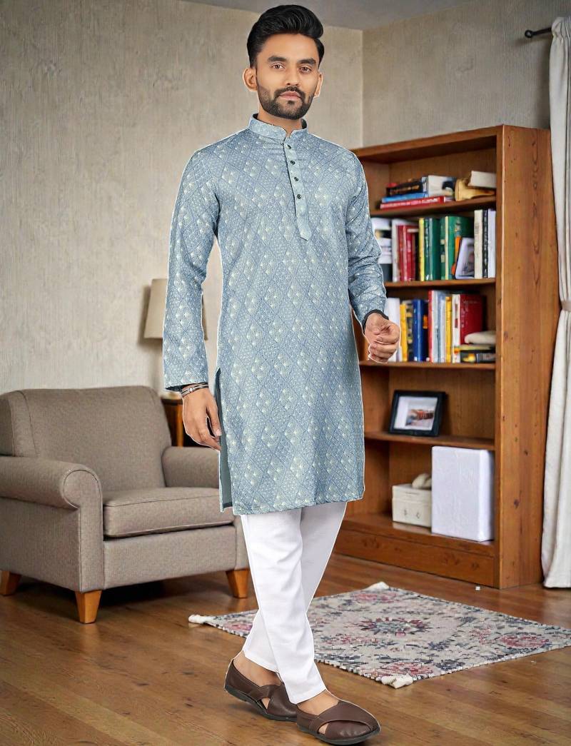 men’s stylish ethnic kurta for daily & festive wear