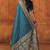 Morpich silk blend banarasi saree with unstitched blouse piece