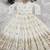 heavy vichitra silk embrodairy seqence  work white readymade ethnic gown
