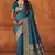 Morpich silk blend banarasi saree with unstitched blouse piece