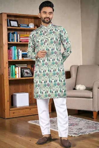 men’s stylish ethnic kurta for daily & festive wear