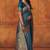 Morpich silk blend banarasi saree with unstitched blouse piece