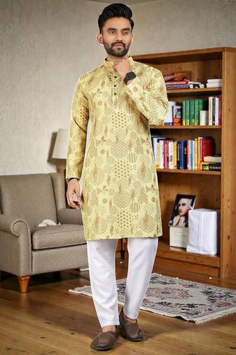 men’s stylish ethnic kurta for daily & festive wear