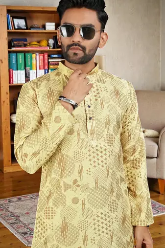 men   s stylish ethnic kurta for daily & festive wear