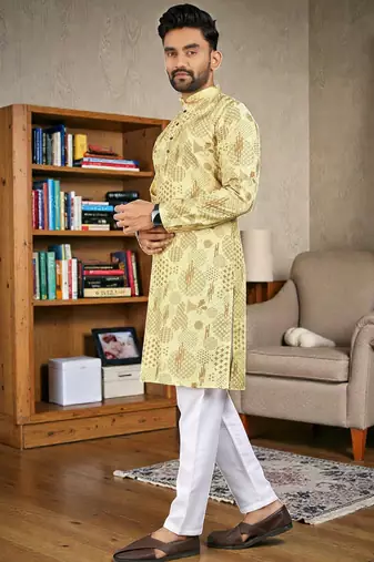 men   s stylish ethnic kurta for daily & festive wear