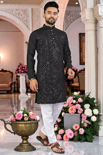 men’s stylish ethnic kurta for daily & festive wear