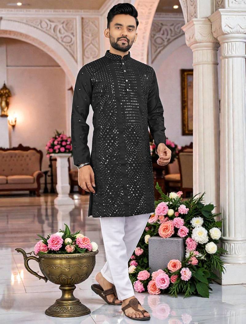 men’s stylish ethnic kurta for daily & festive wear
