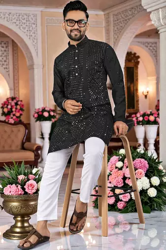 men’s stylish ethnic kurta for daily & festive wear