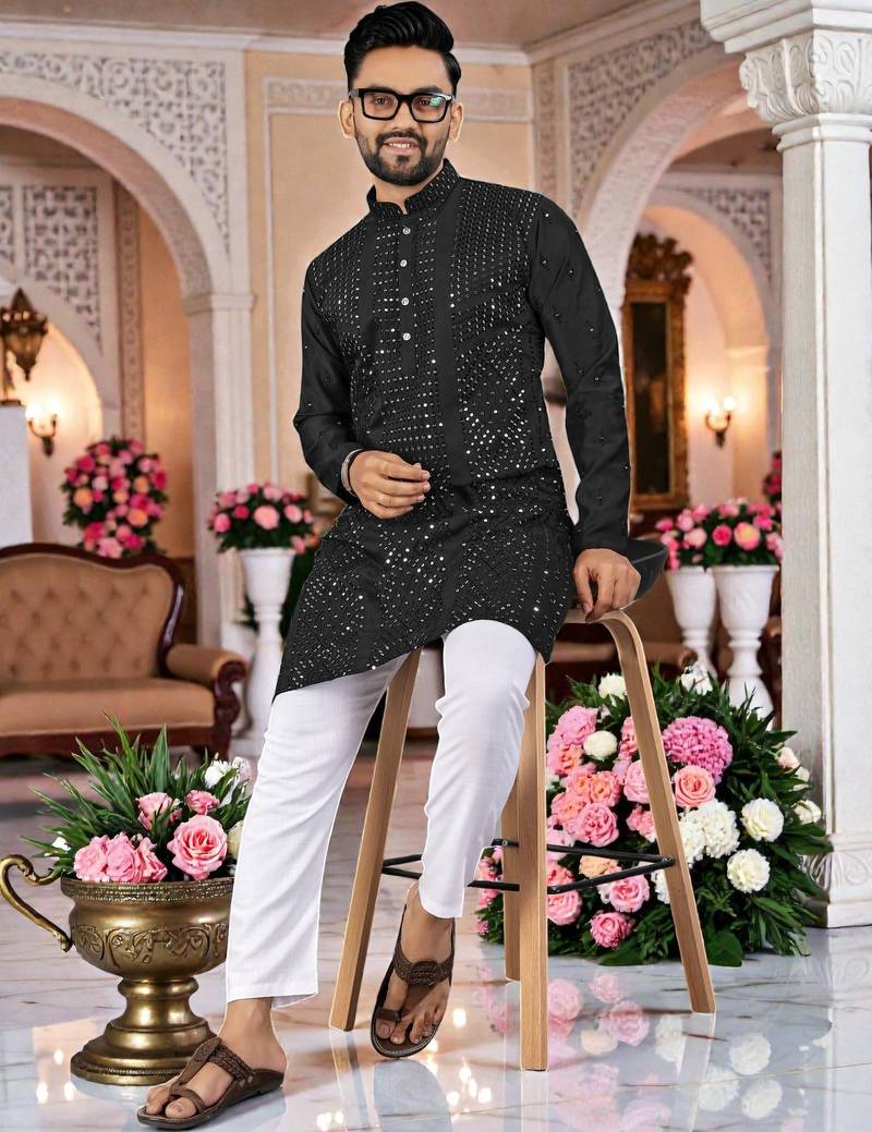 men’s stylish ethnic kurta for daily & festive wear