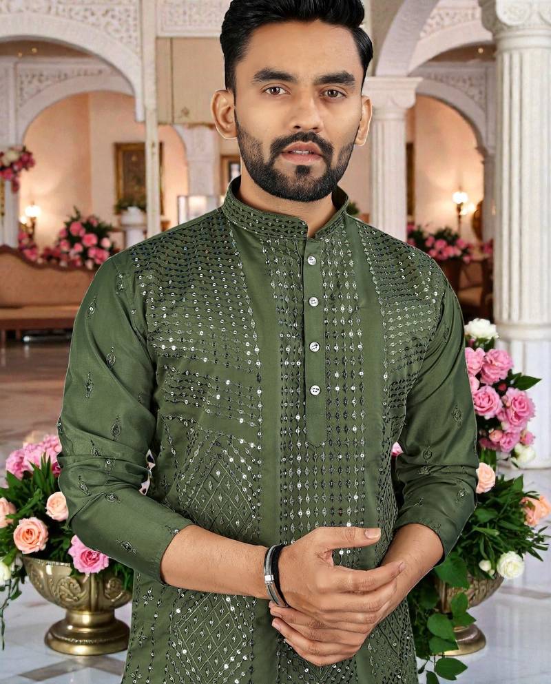 men’s stylish ethnic kurta for daily & festive wear