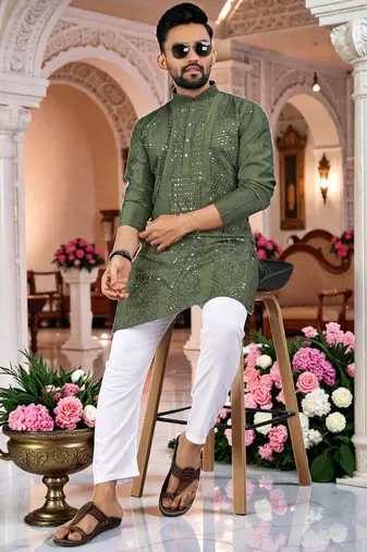 men   s stylish ethnic kurta for daily & festive wear