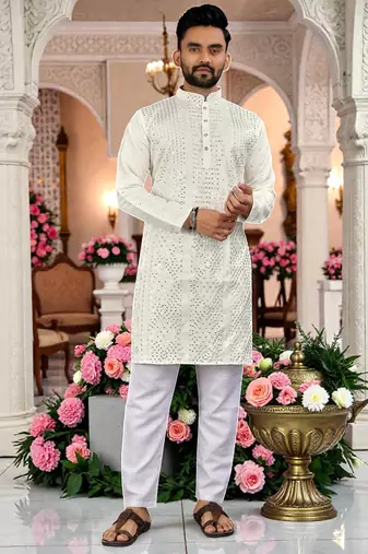 men’s stylish ethnic kurta for daily & festive wear
