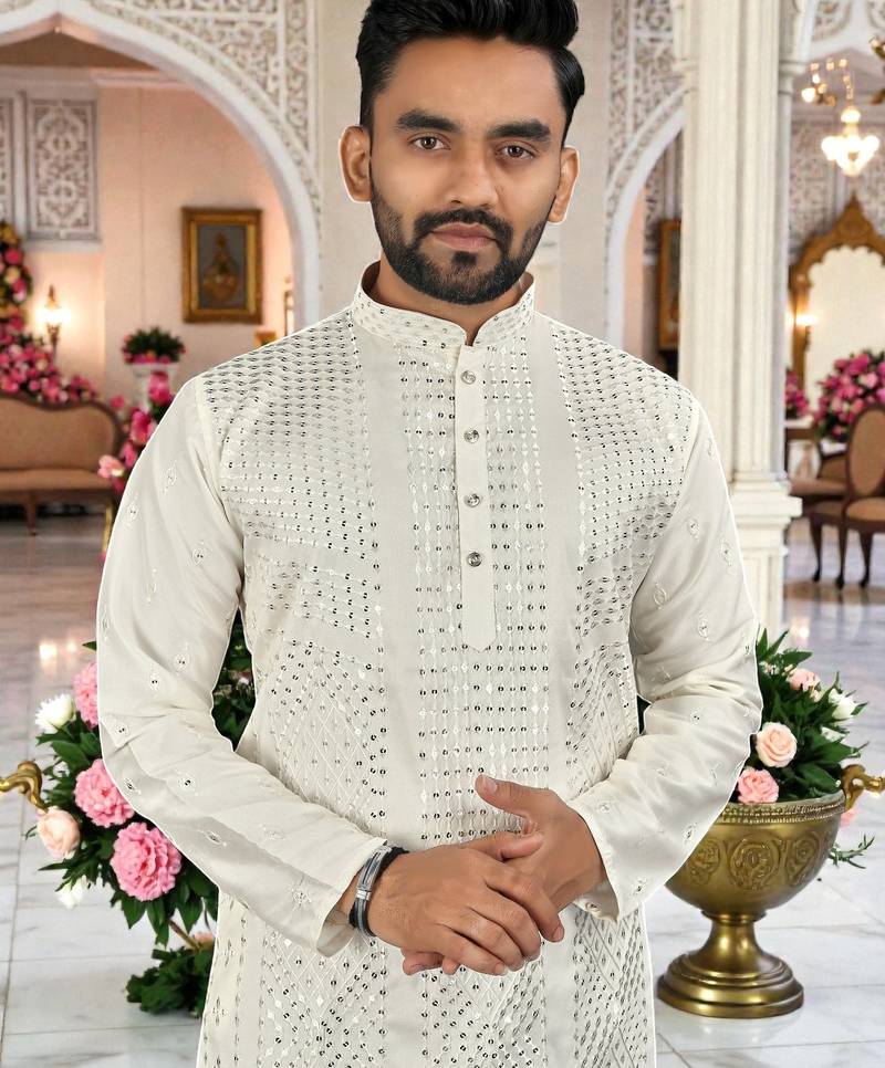 men’s stylish ethnic kurta for daily & festive wear