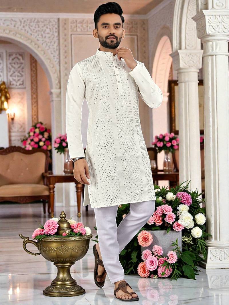 men’s stylish ethnic kurta for daily & festive wear