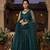 Dark Teal Georgette Lehenga Choli with Heavy Sequins Work & Organza Dupatta
