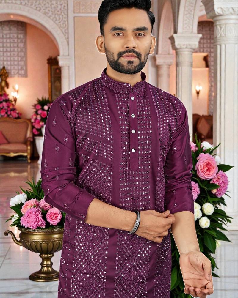 men’s stylish ethnic kurta for daily & festive wear