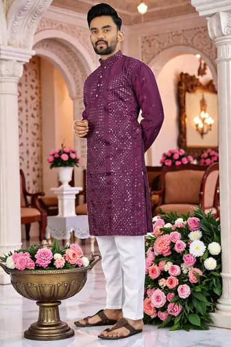 men   s stylish ethnic kurta for daily & festive wear