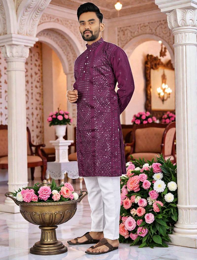 men’s stylish ethnic kurta for daily & festive wear