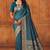 Morpich soft silk blend banarasi jacuard work designer party wear saree with unstitched blouse piece