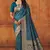 Morpich silk blend banarasi saree with unstitched blouse piece