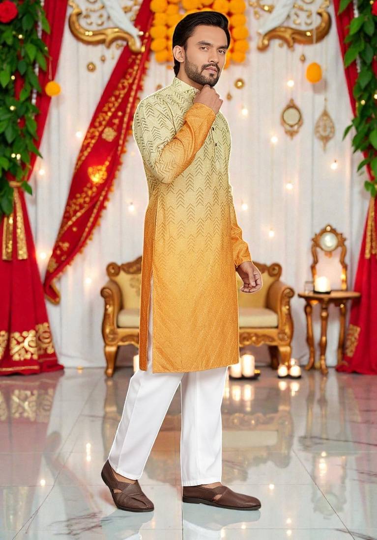 classic ethnic design men’s comfortable cotton kurta