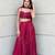 Pink Faux Georgette Lehenga Choli with Sequins & Dori Work and Choker Dupatta