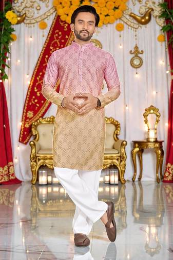 classic ethnic design men’s comfortable cotton kurta