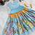 Alluring Heavy Chinon Silk Embroidery And Printed Sky Blue Readymade Lehenga Choli
