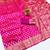 Pink soft silk blend banarasi jacuard work designer party wear saree with unstitched blouse piece