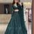 Wedding Wear Emerald Green Lehenga Choli with Sequins & Dori Work