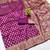 Purple soft silk blend banarasi jacuard work designer party wear saree with unstitched blouse piece