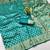 Rama soft silk blend banarasi jacuard work designer party wear saree with unstitched blouse piece