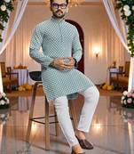 classic ethnic design men’s comfortable cotton kurta