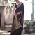 Black soft silk blend banarasi jacuard work designer party wear saree with unstitched blouse piece