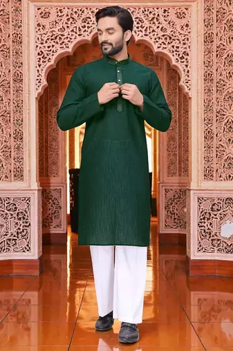 classic ethnic design men’s comfortable cotton kurta