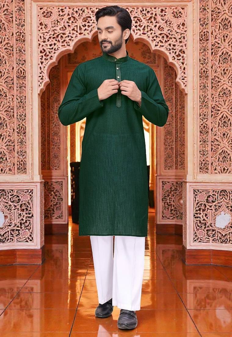 classic ethnic design men’s comfortable cotton kurta