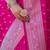 Pink soft silk blend banarasi jacuard work designer party wear saree with unstitched blouse piece