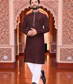 classic ethnic design men’s comfortable cotton kurta