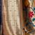 Blue soft silk blend banarasi jacuard work designer party wear saree with unstitched blouse piece