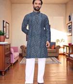 classic ethnic design men’s comfortable cotton kurta