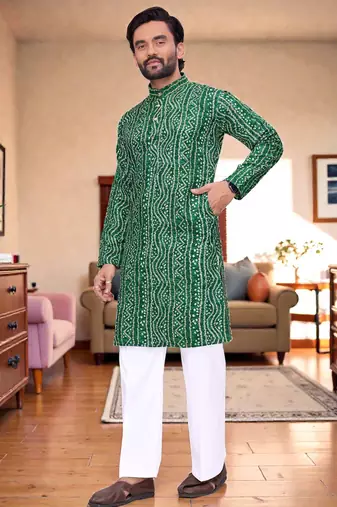 classic ethnic design men’s comfortable cotton kurta