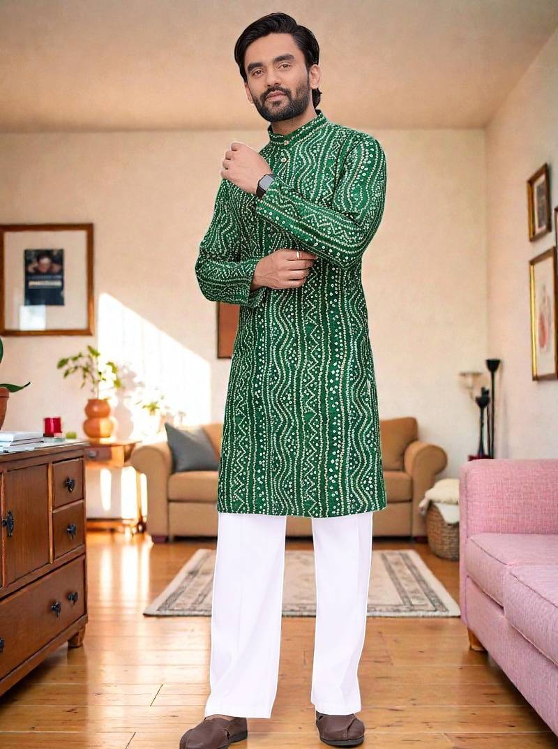 classic ethnic design men’s comfortable cotton kurta