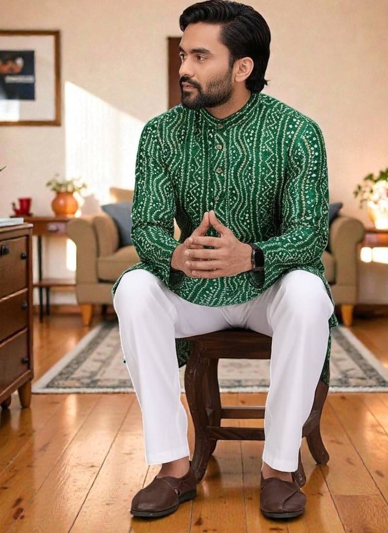 classic ethnic design men’s comfortable cotton kurta