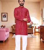 classic ethnic design men’s comfortable cotton kurta